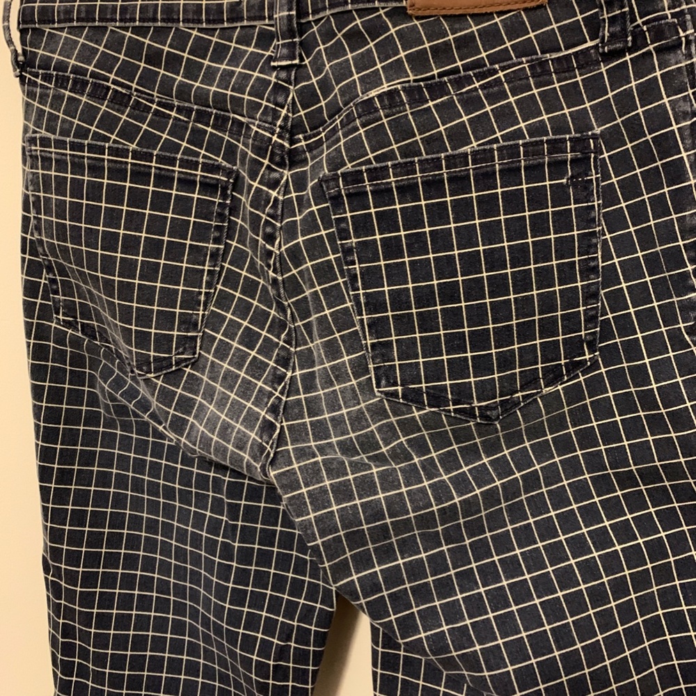 Madewell Windowpane Pattern High Rise Skinny Jean… - image 3